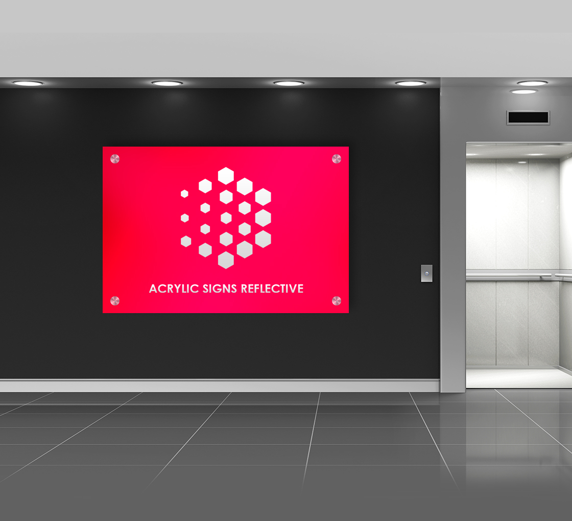 Reflective Acrylic Sign