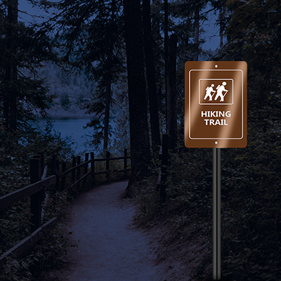 Reflective Custom Trail Markers Signs