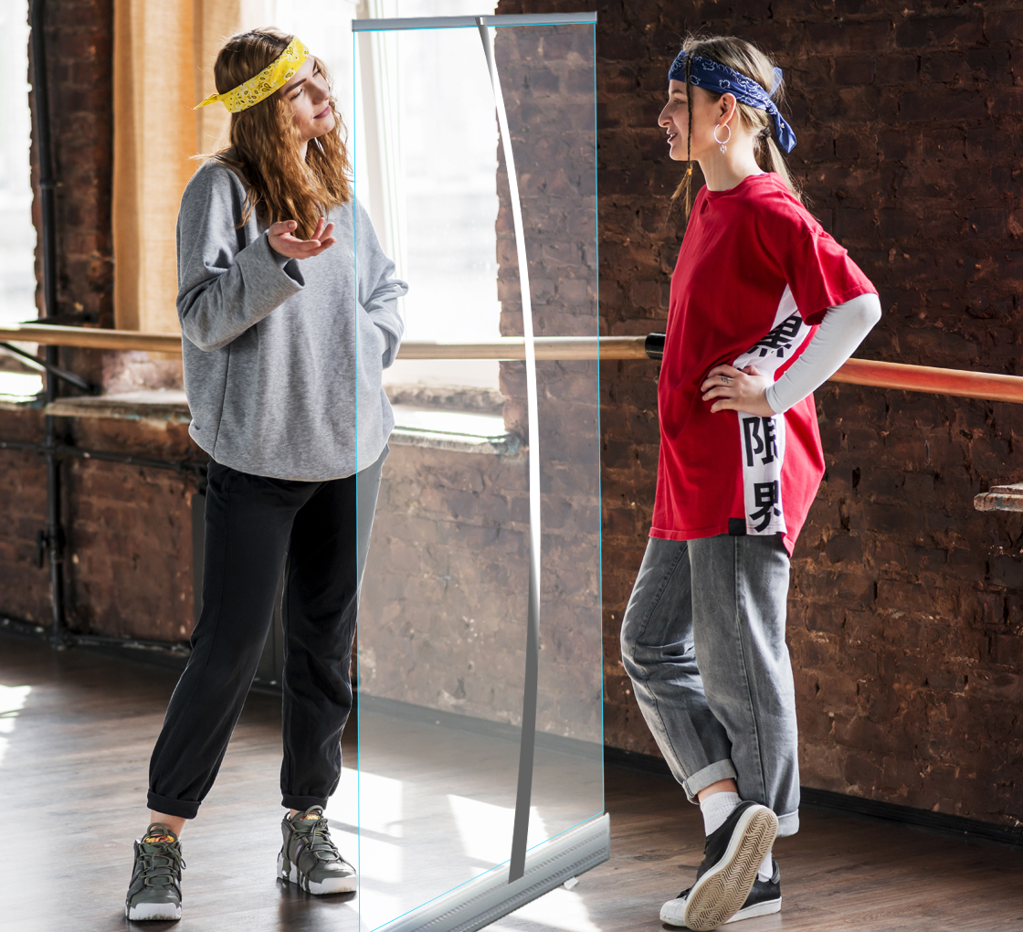 Roll Up Screen Sneeze Shield