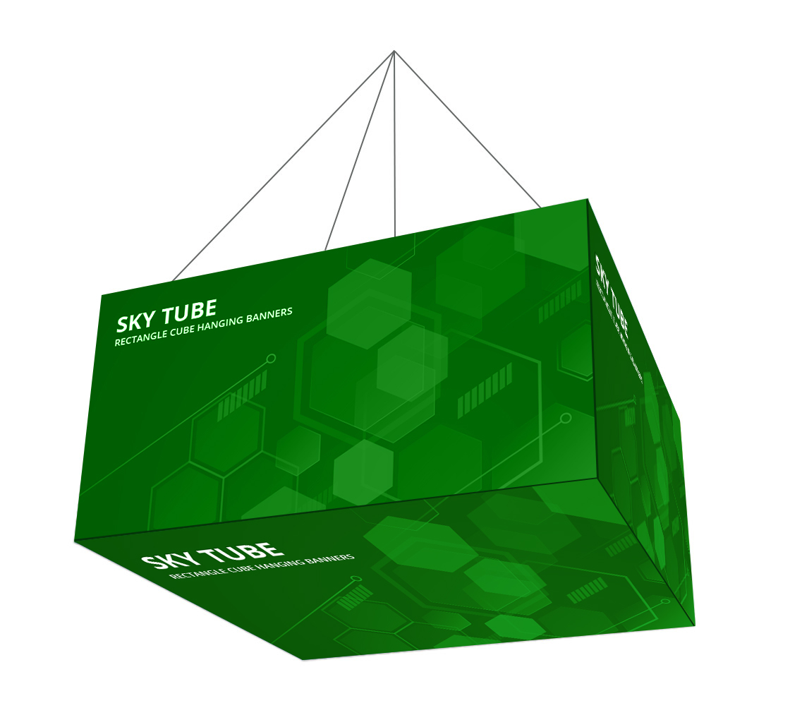 Sky Tube Rectangle Cube Hanging Banners