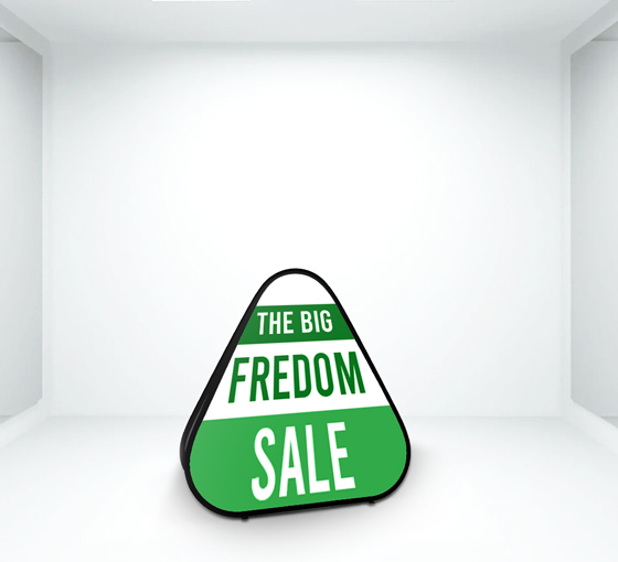 Triangle Pop Up Banner