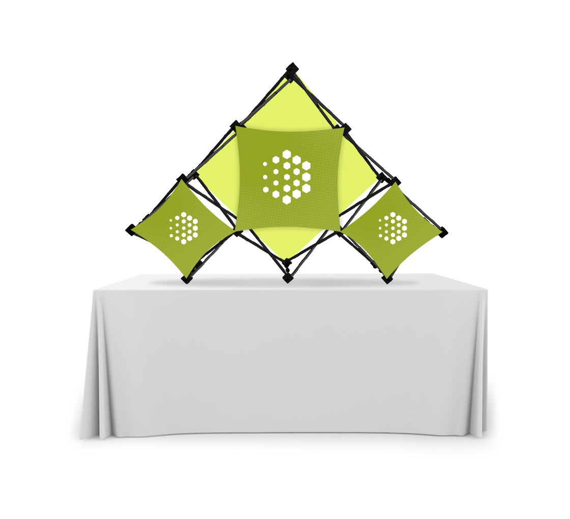 Triangular Middle Micro GeoMetrix Table Top Display