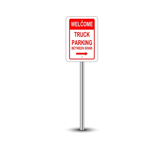 Truck Parking Only Signs