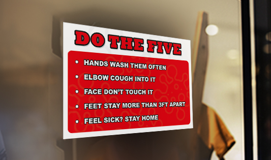 Do the five Window Clings  1 - Circleone