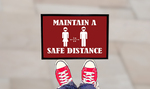 Social Distancing Outdoor Floor Mats  1 - Circleone