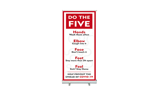 Do the five Roll Up Banner Stands  1 - Circleone
