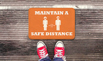 Social Distancing Indoor Floor Mats  1 - Circleone