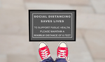 Social Distancing Outdoor Floor Mats  2 - Circleone