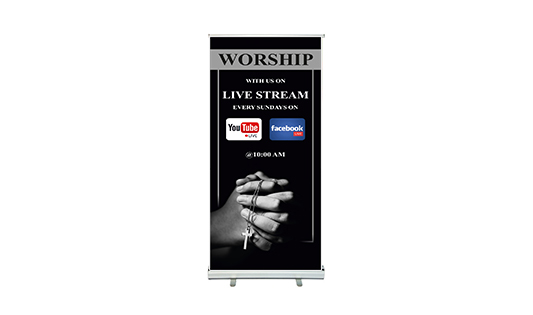 Church Roll Up Banner Stands  2 - Circleone