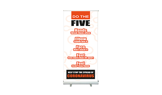 Do the five Roll Up Banner Stands  2 - Circleone
