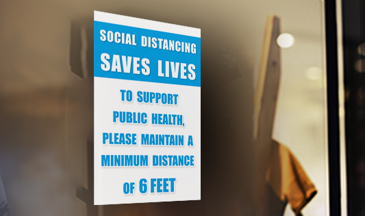 Social Distancing Window Clings  2 - Circleone