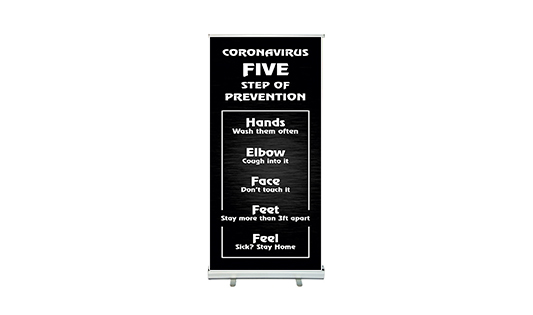Do the five Roll Up Banner Stands  3 - Circleone