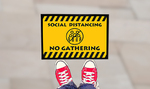 Social Distancing Outdoor Floor Mats  3 - Circleone