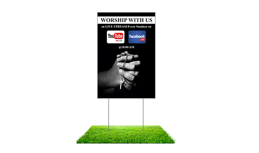 Church Yard signs  3 - Circleone