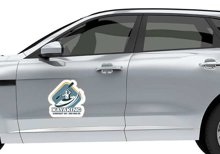 Die-Cut Car Decals / Stickers (Opaque)  2 - Circleone