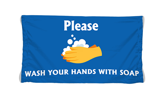 Polyester Fabric Safety Banners  1 - Circleone