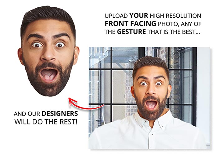 Big Head Cutouts  3 - Circleone