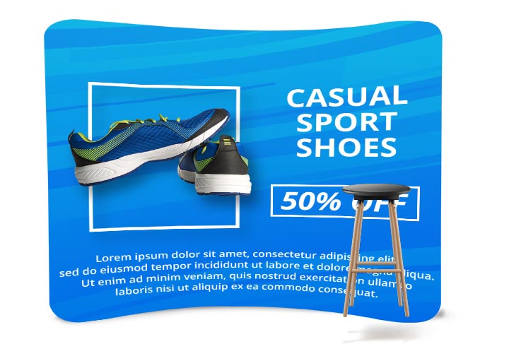 Curve Pillow Case Backdrop (Backdrop) 1 - Circleone