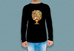 Custom Printed Long Sleeves T-Shirt - Round Neck  2 - Circleone