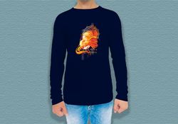 Custom Printed Long Sleeves T-Shirt - Round Neck  3 - Circleone