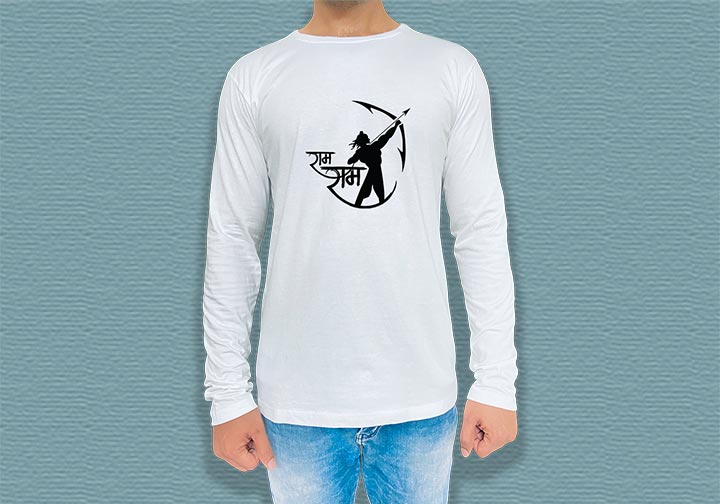 Custom Printed Long Sleeves T-Shirt - Round Neck  1 - Circleone