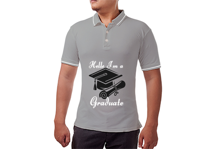Custom Printed T Shirt - Polo Neck  3 - Circleone