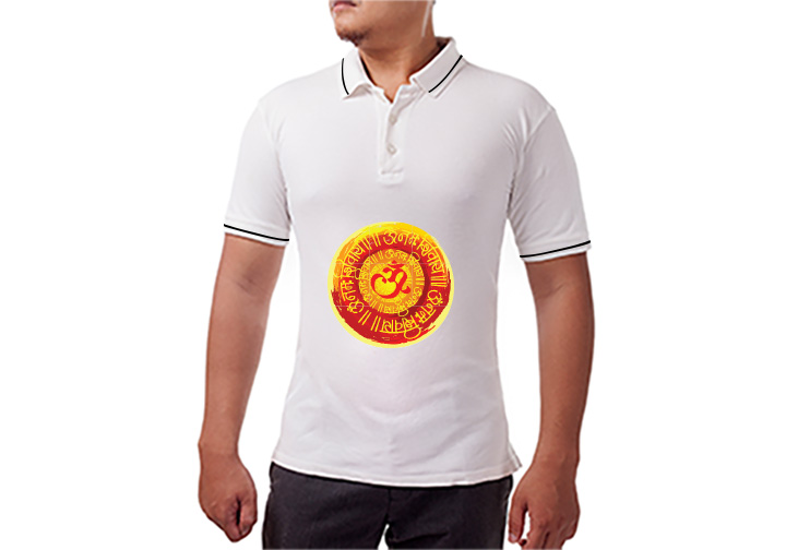 Custom Printed T Shirt - Polo Neck  1 - Circleone
