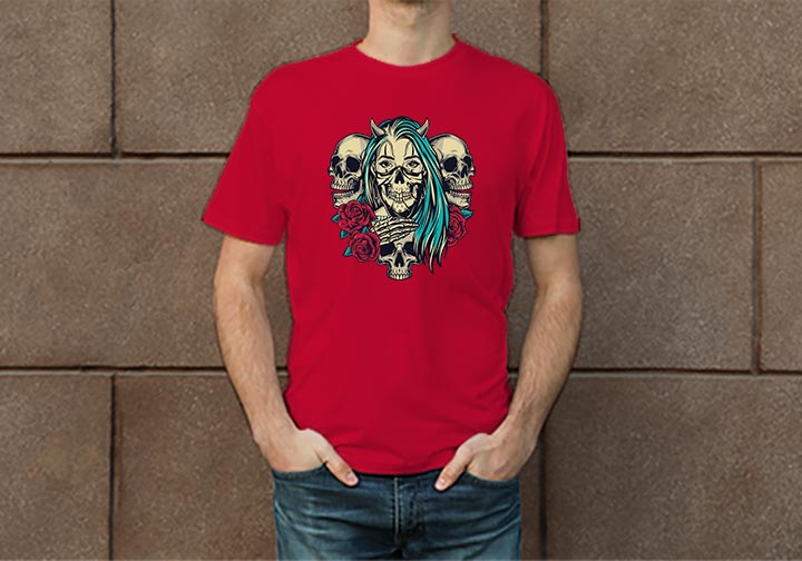 Custom Printed T Shirt - Round Neck  4 - Circleone 