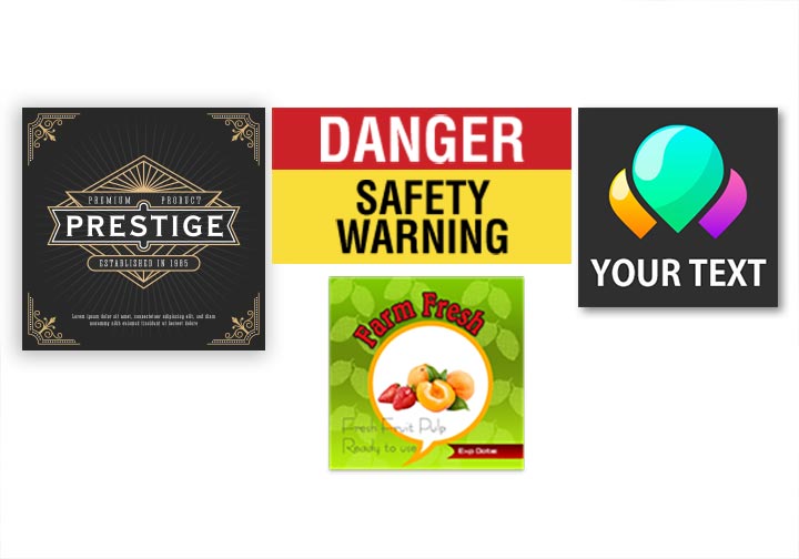 Cut To Size Labels  3 - Circleone