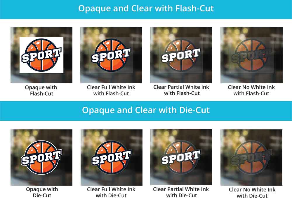 Die-Cut Frosted Decals  6 - Circleone