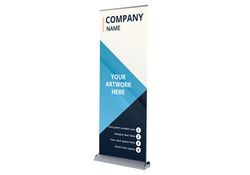 Deluxe Wide Base Single Screen Roll Up Banner Stands 1 - Circleone