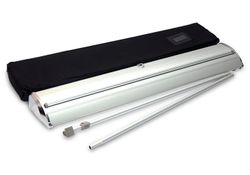 Deluxe Wide Base Single Screen Roll Up Banner Stands 4 - Circleone