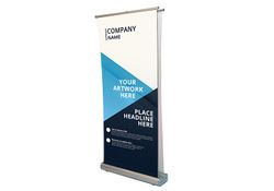 Deluxe Wide Base Double-screen Roll Up Banner Stands - Circleone