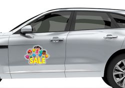 Die-Cut Car Decals / Stickers (Clear)  2 - Circleone