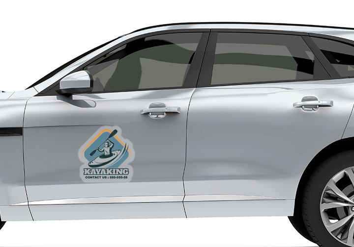 Die-Cut Car Decals / Stickers (Clear)  4 - Circleone 