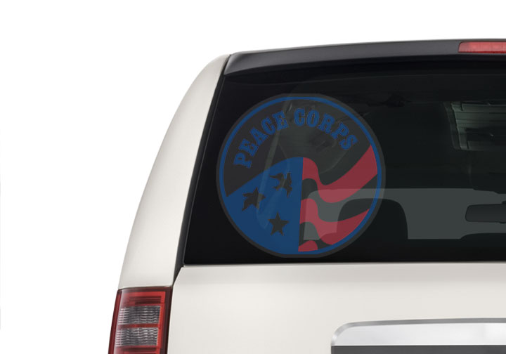 Die-Cut Car Decals / Stickers (Clear)  6 - Circleone