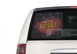 Die-Cut Car Decals / Stickers (Clear)  7 - Circleone