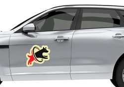 Die-Cut Car Decals / Stickers (Opaque)  3 - Circleone