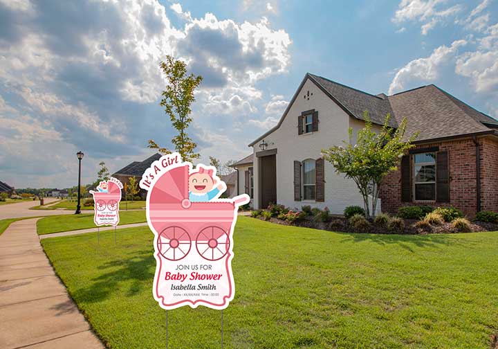 Die-Cut Yard Signs  1 - Circleone