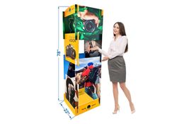 Display Tower with Custom Printed Interlocking Panels (Display Frames) 1 - Circleone