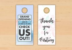 Door Hangers  3 - Circleone