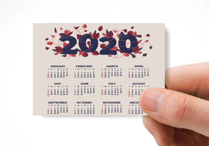 Flat Pocket Calendars  2 - Circleone
