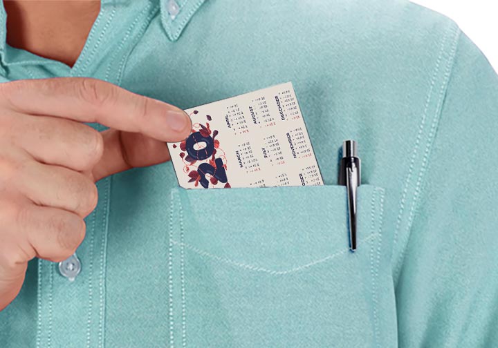 Flat Pocket Calendars  3 - Circleone