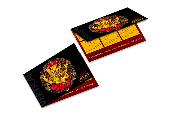 Folded Pocket Calendars  2 - Circleone