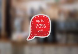 Front Adhesive Die-Cut Frosted Decals  2 - Circleone