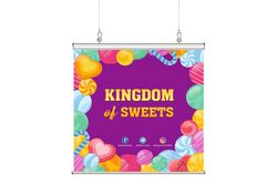 Hanging Clamp Bar Banner (Fabric Banners) 1 - Circleone