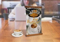 L Mini Table Top Banner Stands (Bamboo Banner Stands) 1 - Circleone