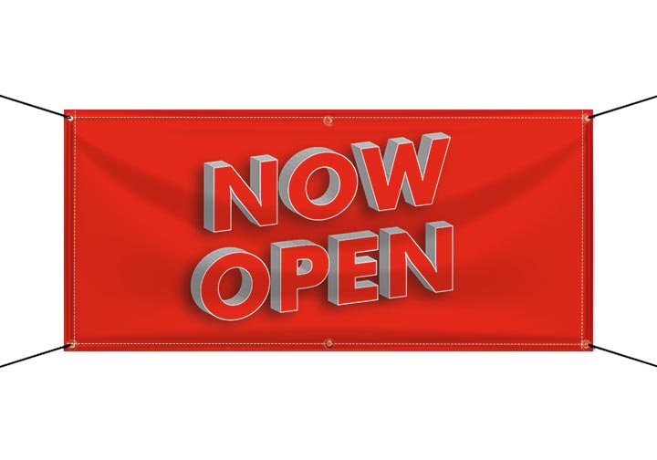 Opening Shortly Banners (Vinyl Banners) 1 - Circleone