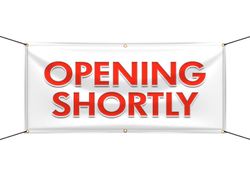 Opening Shortly Banners (Vinyl Banners) - Circleone
