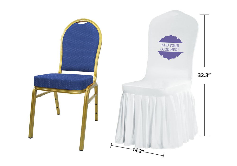 Pleated Banquet Chair Covers  5 - Circleone
